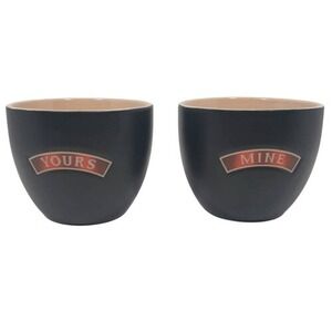 Bailey's Irish Cream Yours and Mine Ceramic Bowl -set of‎ 2